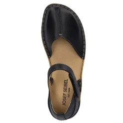 Outlet Sandały damskie Josef Seibel ROSALIE 42 skórzane czarny 79542 476 100 Damskie Sandały