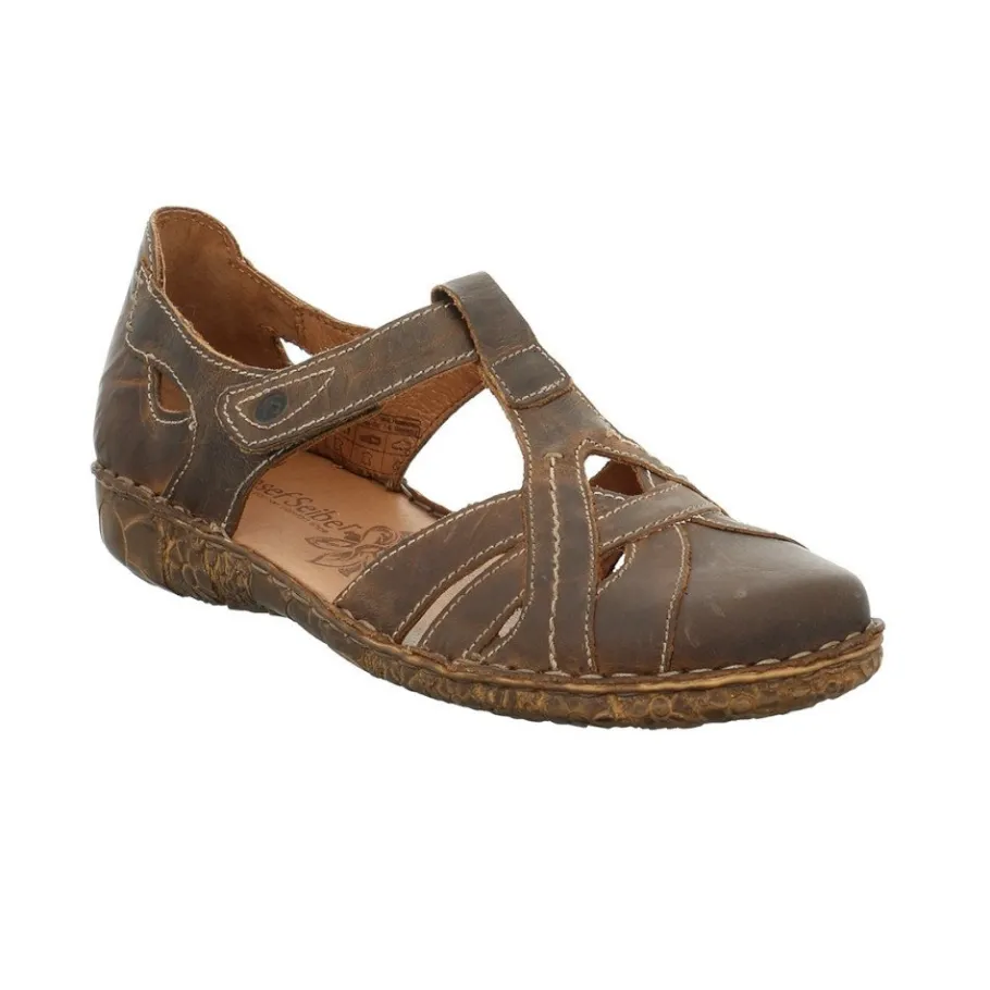 Outlet Sandały damskie Josef Seibel ROSALIE 29 skórzane brązowy 79529 95 320 Damskie Sandały