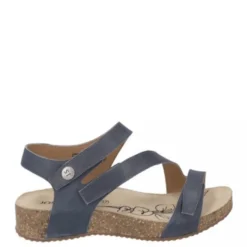 Clearance Sandały damskie Josef Seibel TONGA 25 skórzane niebieski 78519 128 540 Damskie Sandały