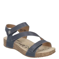 Clearance Sandały damskie Josef Seibel TONGA 25 skórzane niebieski 78519 128 540 Damskie Sandały