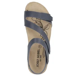 Clearance Sandały damskie Josef Seibel TONGA 25 skórzane niebieski 78519 128 540 Damskie Sandały