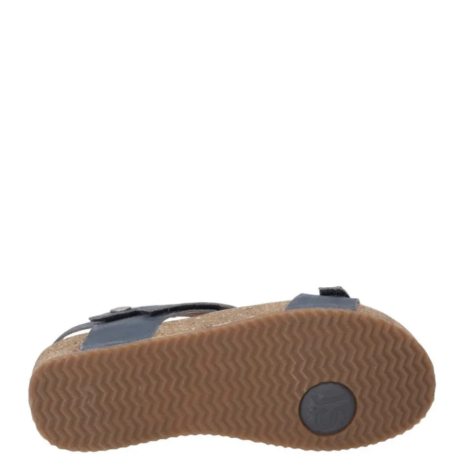 Clearance Sandały damskie Josef Seibel TONGA 25 skórzane niebieski 78519 128 540 Damskie Sandały