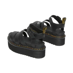 Clearance Sandały Dr. Martens BLAIRE QUAD Black Hydro 27296001 Damskie Sandały|Sandały