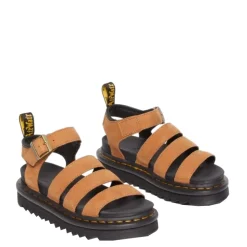 Sandały Dr. Martens BLAIRE Desert Brown Tumbled Nubuck 41123200 Damskie Sandały