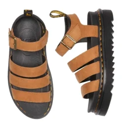Sandały Dr. Martens BLAIRE Desert Brown Tumbled Nubuck 41123200 Damskie Sandały