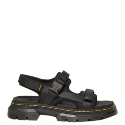 Clearance Sandały Dr. Martens FORSTER II Black Poly Ripstop+Element+Webbing 31560001 Damskie Sandały|Sandały