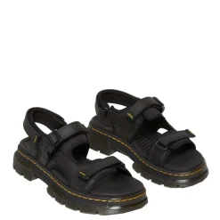 Clearance Sandały Dr. Martens FORSTER II Black Poly Ripstop+Element+Webbing 31560001 Damskie Sandały|Sandały