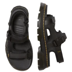 Clearance Sandały Dr. Martens FORSTER II Black Poly Ripstop+Element+Webbing 31560001 Damskie Sandały|Sandały