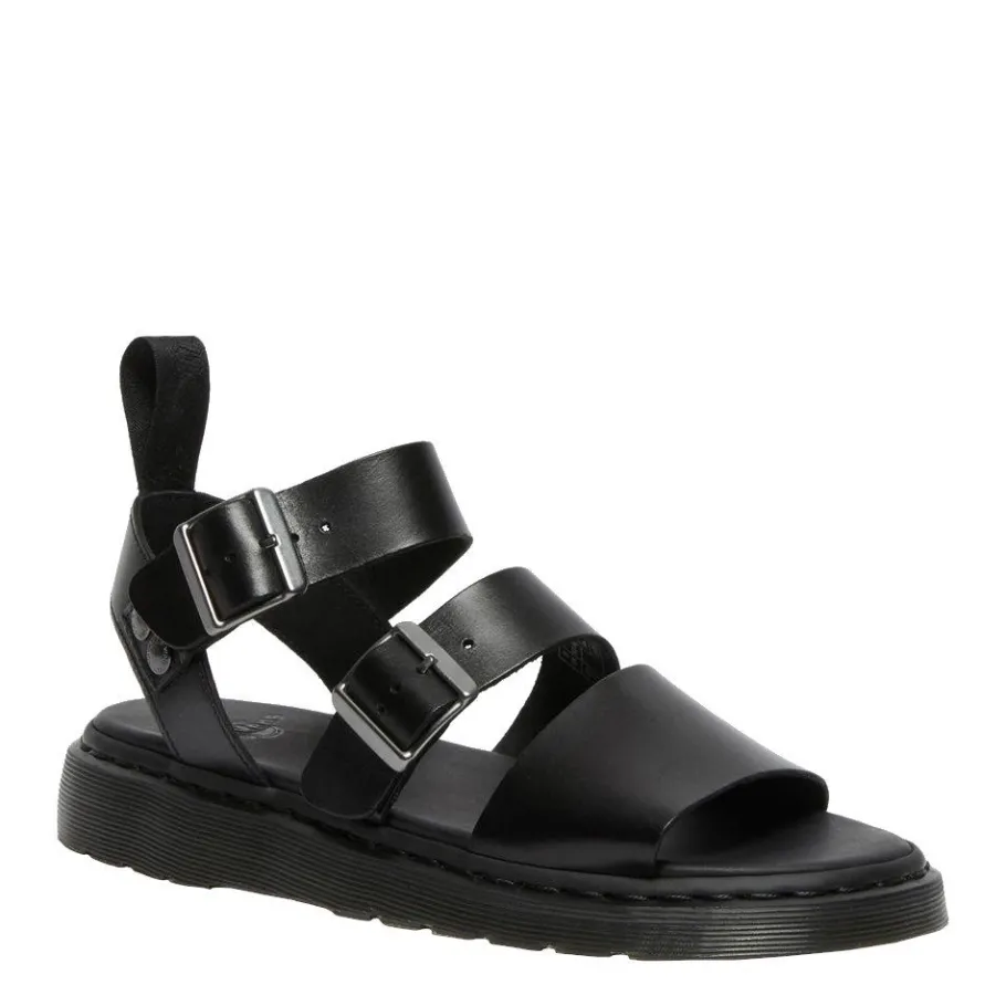 Online Sandały Dr. Martens GRYPHON Black Brando 15695001 Damskie Sandały