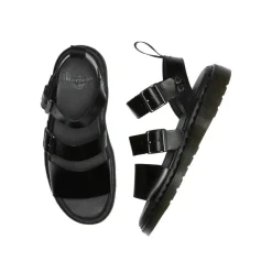 Online Sandały Dr. Martens GRYPHON Black Brando 15695001 Damskie Sandały