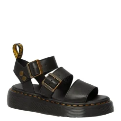 Outlet Sandały Dr. Martens GRYPHON QUAD PLATFORM Black Pisa 25720001 Damskie Sandały