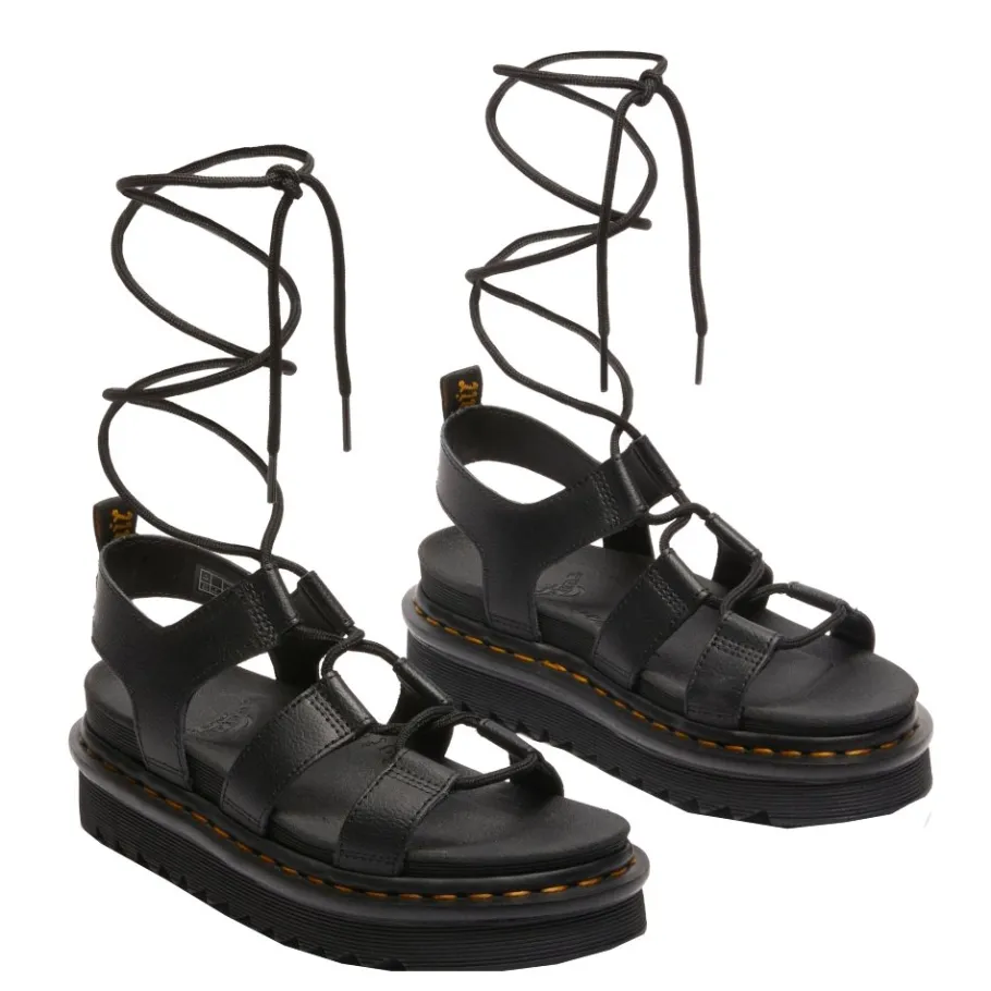 Outlet Sandały Dr. Martens NARTILLA Black Athena 31617001 Damskie Sandały