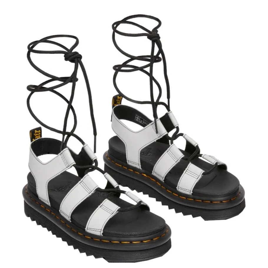 Outlet Sandały Dr. Martens NARTILLA Mist Grey Athena 31617020 Damskie Sandały