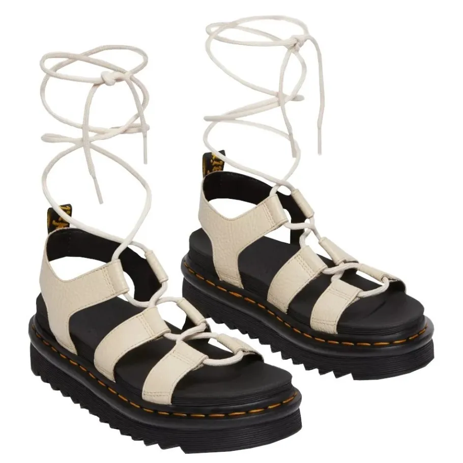 Discount Sandały Dr. Martens NARTILLA Parchment Beige Milled Nappa 30764292 Damskie Sandały