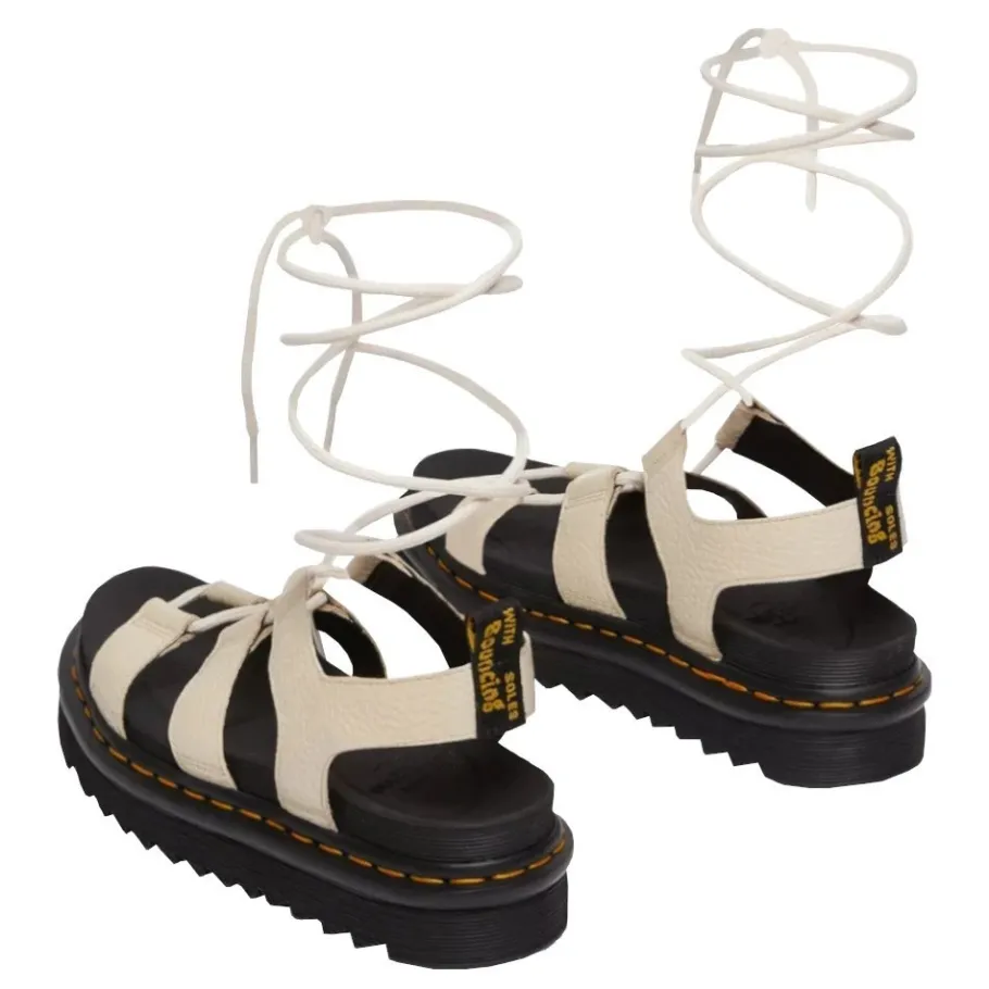 Discount Sandały Dr. Martens NARTILLA Parchment Beige Milled Nappa 30764292 Damskie Sandały