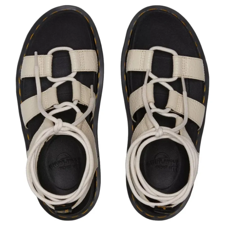 Discount Sandały Dr. Martens NARTILLA Parchment Beige Milled Nappa 30764292 Damskie Sandały