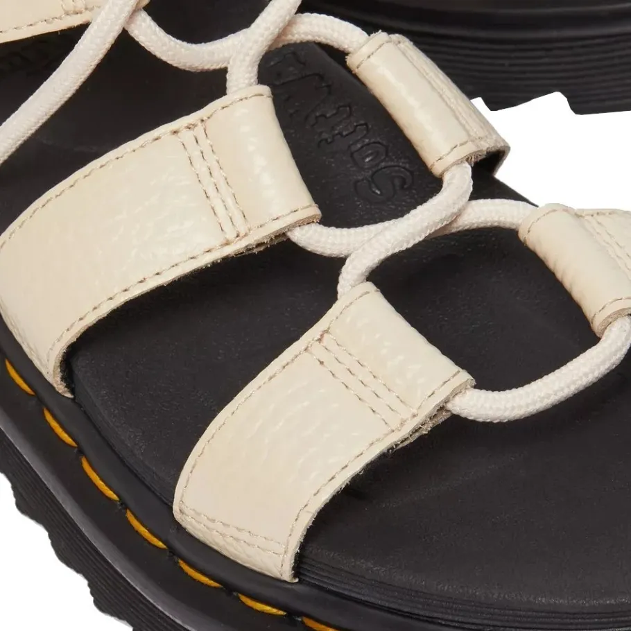 Discount Sandały Dr. Martens NARTILLA Parchment Beige Milled Nappa 30764292 Damskie Sandały