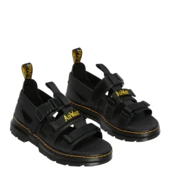 Sale Sandały Dr. Martens PEARSON Black Element & Black Webbing 26473001 Damskie Sandały|Sandały