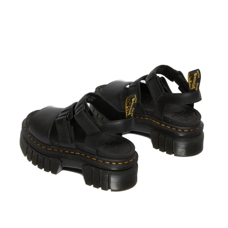 Best Sandały Dr. Martens RICKI 3-STRAP SANDAL Black Nappa Lux 27405001 Damskie Sandały