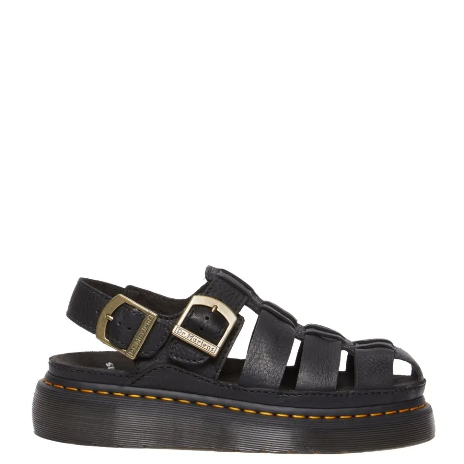 Hot Sandały Dr. Martens WRENLIE Black Grizzly 31524001 Damskie Sandały
