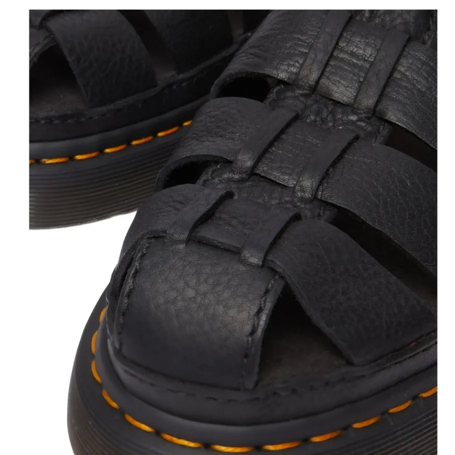 Hot Sandały Dr. Martens WRENLIE Black Grizzly 31524001 Damskie Sandały