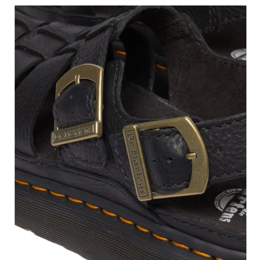 Hot Sandały Dr. Martens WRENLIE Black Grizzly 31524001 Damskie Sandały