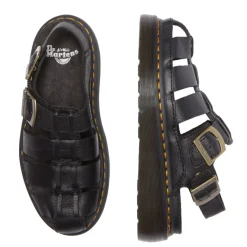 Hot Sandały Dr. Martens WRENLIE Black Grizzly 31524001 Damskie Sandały