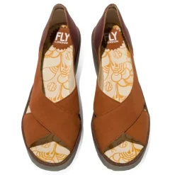 Outlet Sandały Fly London YOMA 307 Tan Cooper Cupido Idra P501307011 Damskie Sandały