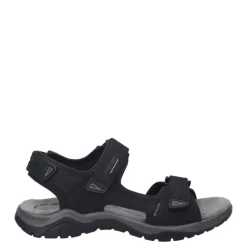 Sandały męskie Josef Seibel ARLO 02 skórzane czarny 57202 TE10 100 Męskie Sandały