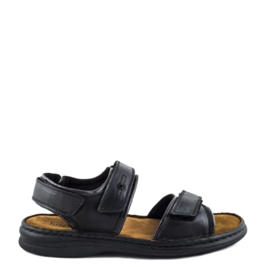 Sale Sandały męskie Josef Seibel RAFE skórzane czarny 10104 35 602 Męskie Sandały