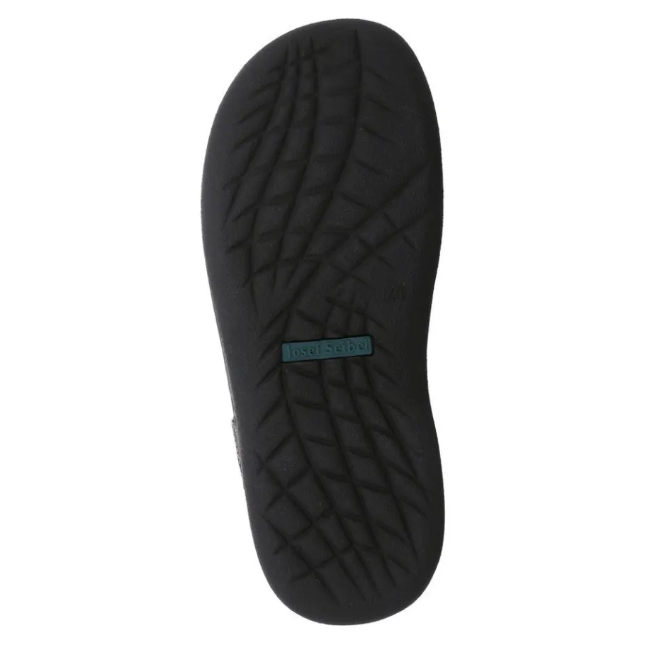 Discount Sandały męskie Josef Seibel FRANKLYN skórzane niebieski 10236 11 582 Męskie Sandały