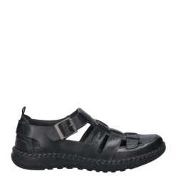 Sandały męskie Josef Seibel WILSON 08 skórzane czarny 42708 859 105 Męskie Sandały