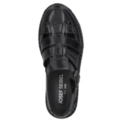 Sandały męskie Josef Seibel WILSON 08 skórzane czarny 42708 859 105 Męskie Sandały