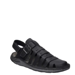 Best Sandały męskie Josef Seibel MAVERICK 21 skórzane czarny 27121 66 100 Męskie Sandały