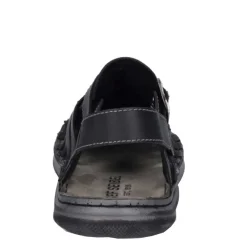Best Sandały męskie Josef Seibel MAVERICK 21 skórzane czarny 27121 66 100 Męskie Sandały