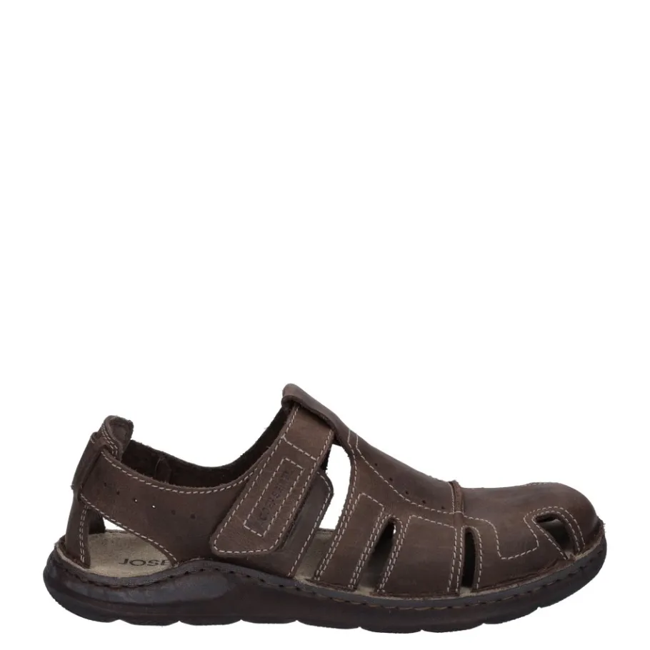 Sale Sandały męskie Josef Seibel MAVERICK 01 skórzane brązowy 27101 6613 380 Męskie Sandały