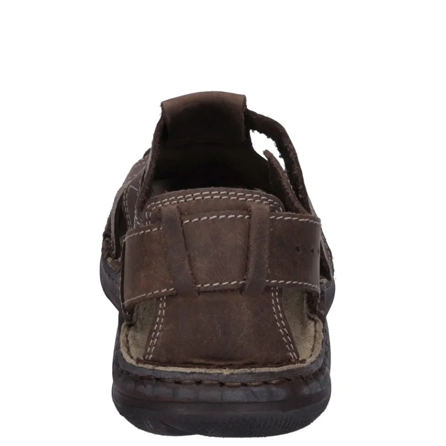 Sale Sandały męskie Josef Seibel MAVERICK 01 skórzane brązowy 27101 6613 380 Męskie Sandały