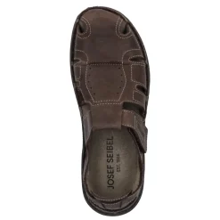 Sale Sandały męskie Josef Seibel MAVERICK 01 skórzane brązowy 27101 6613 380 Męskie Sandały