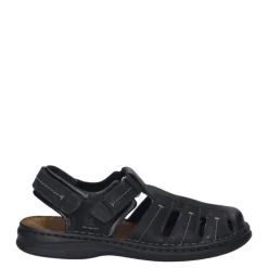 Outlet Sandały męskie Josef Seibel MAX 92 skórzane czarny 10992 TE21 100 Męskie Sandały