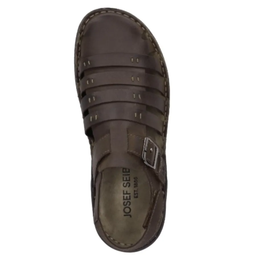 Discount Sandały męskie Josef Seibel MAVERICK 21 skórzone brązowy 27121 66 380 Męskie Sandały