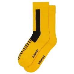 Best Skarpety Dr. Martens DOUBLE DOC SOCKS Organic Cotton Blend Yellow Black AC742756 Skarpety|Akcesoria