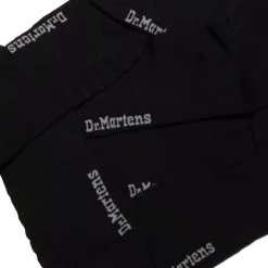 Outlet Skarpety Dr. Martens DOUBLE DOC ORGANIC SOCKS 3-PACK Black AD057003 Akcesoria|Skarpety Dr.Martens