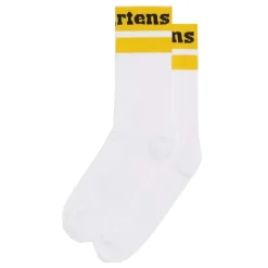 Clearance Skarpety Dr. Martens SOCKS ATHLETIC LOGO Organic Cotton Blend White AC681103 Skarpety|Akcesoria