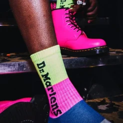 Hot Skarpety Dr. Martens SOCKS VERTICAL LOGO Pop Colour AD018102 Skarpety|Akcesoria