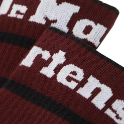 Hot Skarpety Dr. Martens SOCKS ATHLETIC LOGO ORGANIC Black Cherry AC681004 Skarpety|Akcesoria