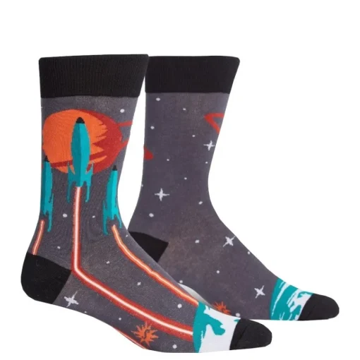 New Skarpety męskie Sock It To Me Launch from Earth MEF0289 Skarpety|Akcesoria