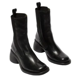 Discount Sztyblety damskie Fly London HOWI 995 skórzane czarny P144995000 Damskie Botki