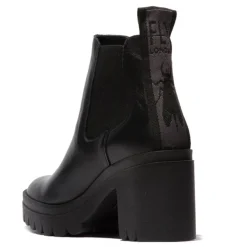 Clearance Sztyblety damskie Fly London TOPE 520 skórzane czarny P144520013 Damskie Sztyblety|Botki
