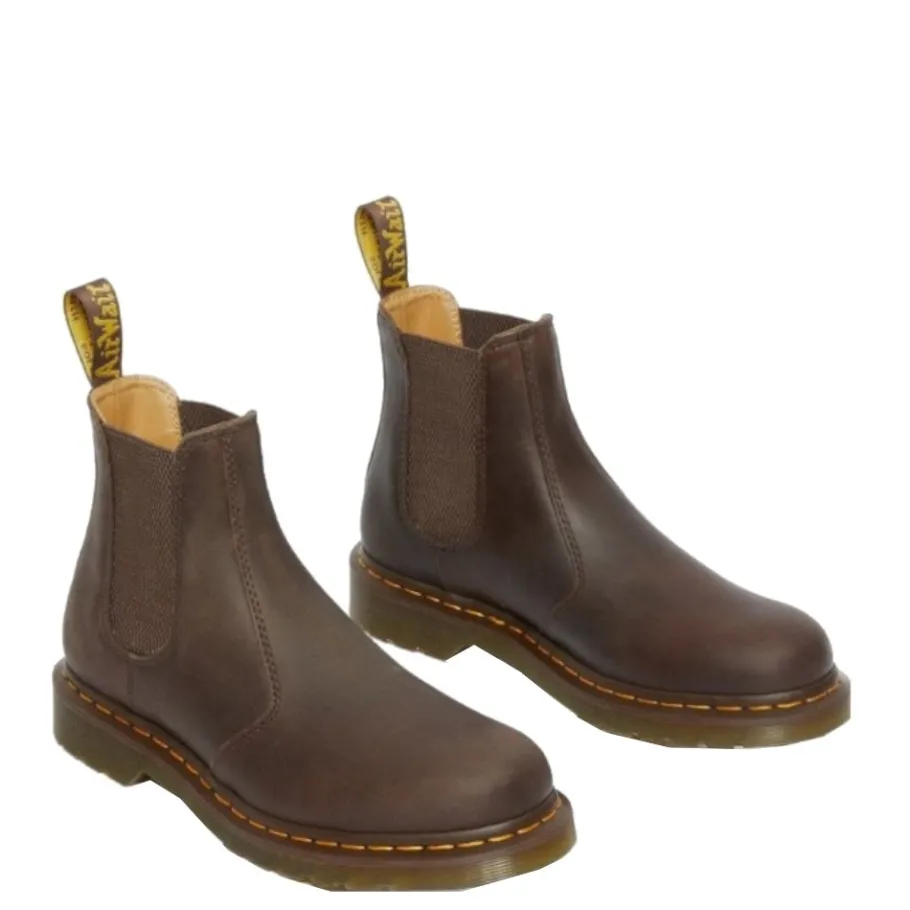 Sale Sztyblety Dr. Martens 2976 YS Dark Brown Crazy Horse + PU 27486201 Damskie Sztyblety