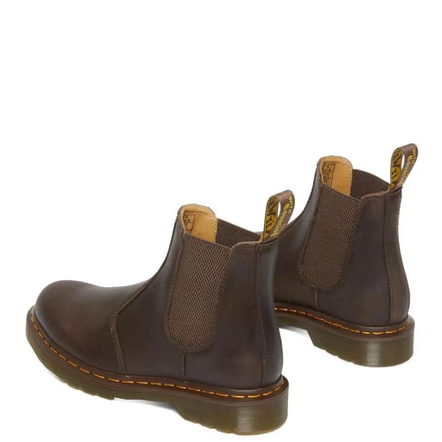 Sale Sztyblety Dr. Martens 2976 YS Dark Brown Crazy Horse + PU 27486201 Damskie Sztyblety